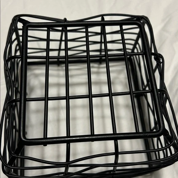 Hearth & Hand With Magnolia Black Wire Small Storage Basket - Picture 4 of 6
